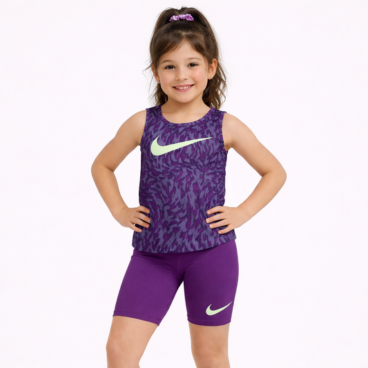 Nike Little Girls Veneer Tank Top and Shorts Set - P0kviotech