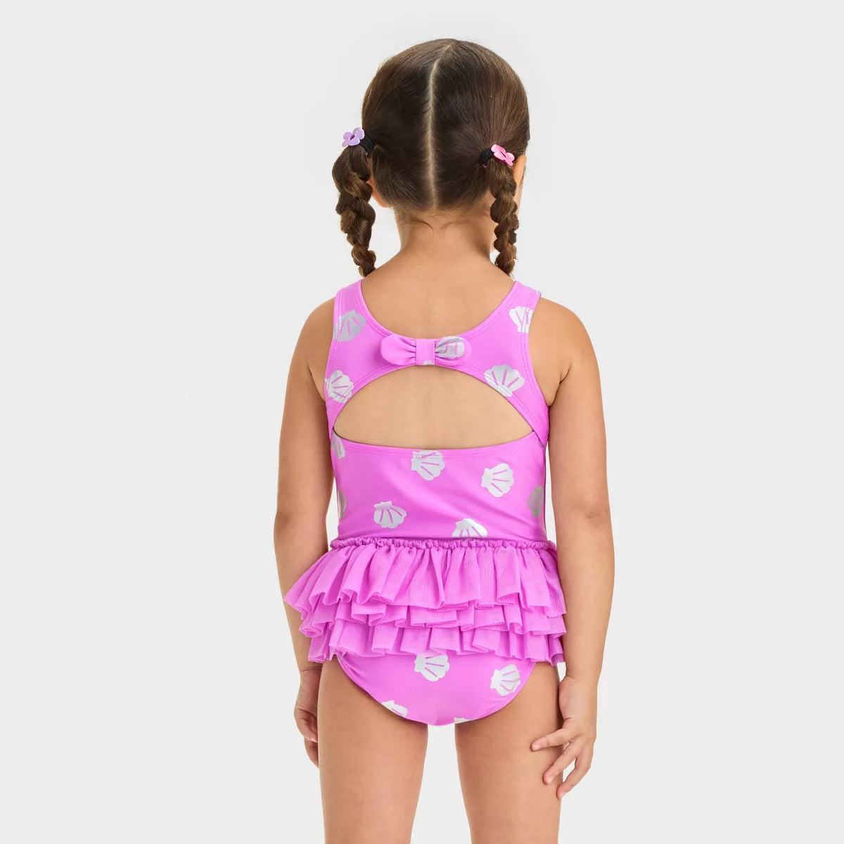 Toddler Girls' Tutu Printed One Piece Swimsuit - Cat & Jack