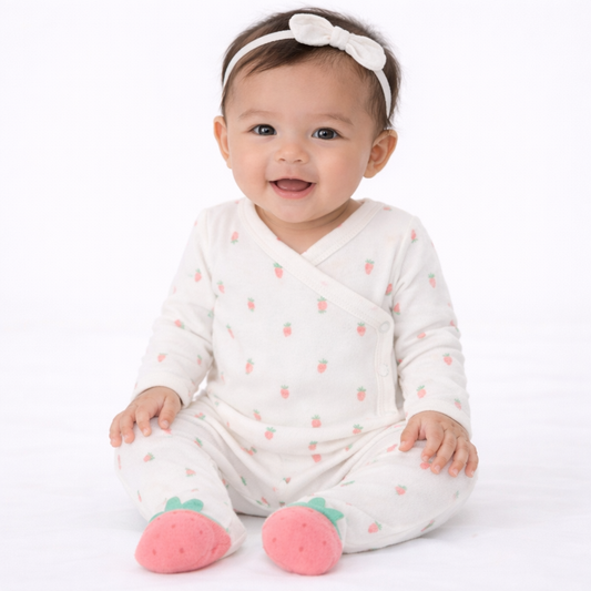 Carter's  Baby Girls' 3pc Long Sleeve Printed Top & Bottom Set