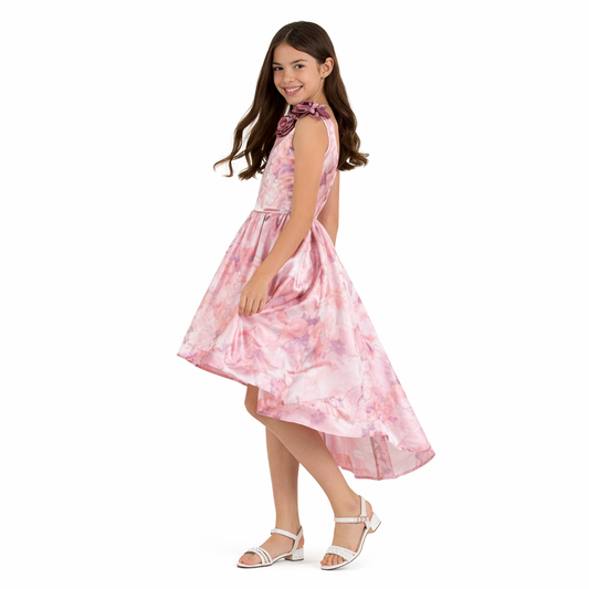 Speechless Sleeveless Fit + Flare Dress,Pinky